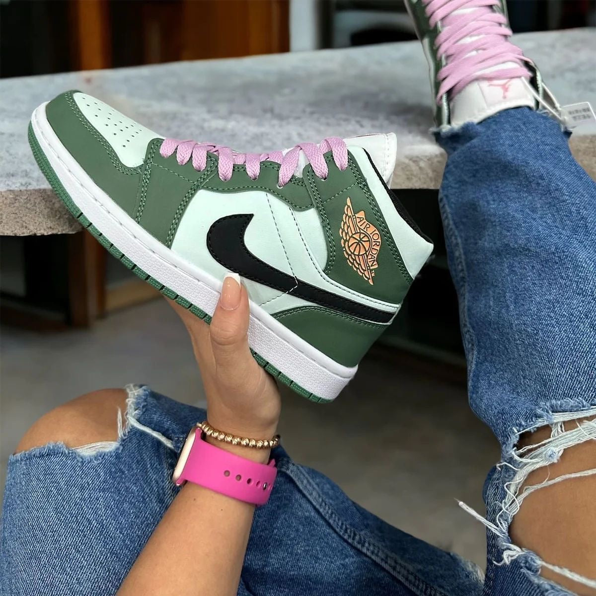 Air Jordan 1 mid « Dutch green »