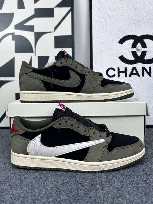Jordan 1 low Travis Scott « black olive » Triple A quality